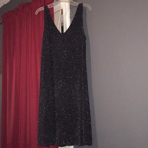 black sparkly dress